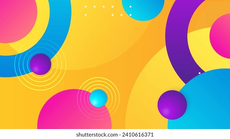 Abstract background with colorful geometric shapes. Trendy gradient geometric pattern background texture. Minimal color gradient background template for poster, certificate, presentation, landing page
