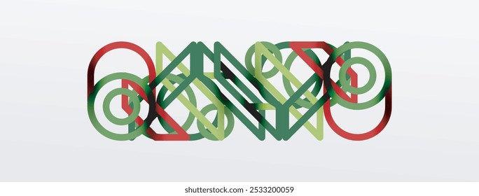 Fondo Abstractas - Formas geométricas coloridas composición hecha de líneas. Tecnología o Plantilla digital empresarial