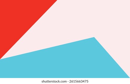 Abstract background with colorful geometric shapes lines and triangles in blue red white colo