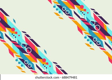 abstract background with colorful geometric shapes 