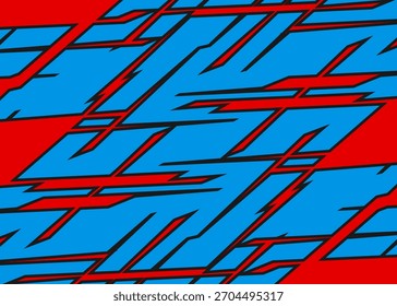 Abstrakter Hintergrund mit buntem geometrischem und scharfem Linienmuster
