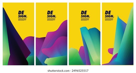 abstrakter Hintergrund mit bunter Geometrie mit Raumfläche