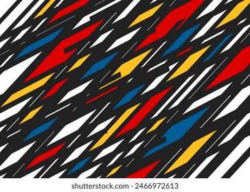 Abstract background with colorful geometric and strip line pattern