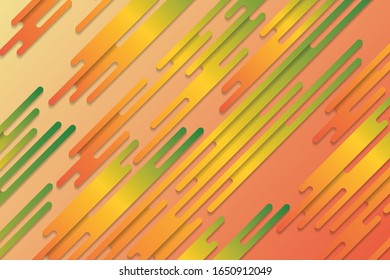 vector geométrico de color de fondo abstracto Moderno con elementos de diversas formas redondeadas en color