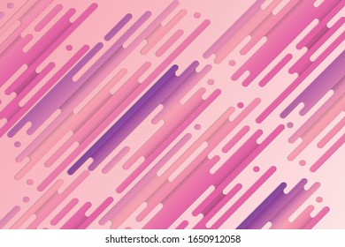 abstrakte, bunte geometrische Vektorillustration Moderne Elemente aus verschiedenen, abgerundeten Formen