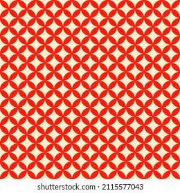 Abstract background. Colorful geometrical pattern. Modern design. Diagonal line. Square pattern. Red flower shape on white background.