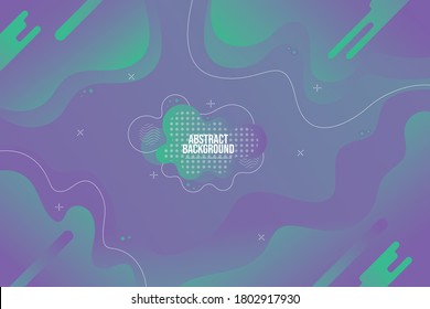Abstract background with colorful geometry liquid and fluid shape for your banner, poster, calendar and social media post