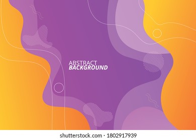 Abstract background with colorful geometry liquid and fluid shape for your banner, poster, calendar and social media post