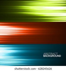 Abstract background with colorful glowing lines, neon stripes, vector illustration, eps 10