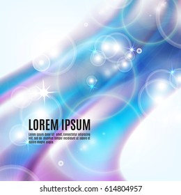 Abstract background with colorful glowing waves. Background with place for text. EPS10 vector