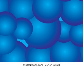 Abstract background with colorful gradations and several circular shapes such as floating bubbles or balls, giving a light and fresh impression.