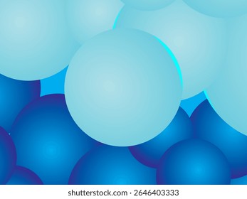 Abstract background with colorful gradations and several circular shapes such as floating bubbles or balls, giving a light and fresh impression.