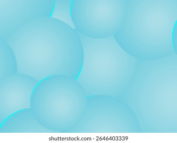 Abstract background with colorful gradations and several circular shapes such as floating bubbles or balls, giving a light and fresh impression.