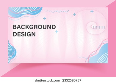 Abstract background, Abstract colorful gradient banner vector template, Design with liquid shape, pink background vector, Colorful template banner with gradient color
