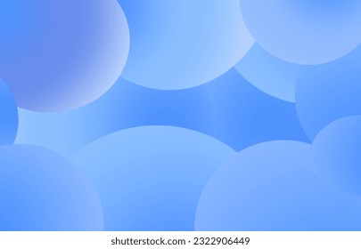 abstract background, colorful gradient blue bubbles