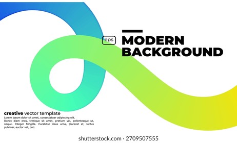 Abstract Background with Colorful Gradient curves. Abstract Color Gradient Swirl Shapes Set. Vector Graphic with Wavy Lines in Rainbow Colors. Colorful Fluid Wave Pattern. Squiggly Design Elements