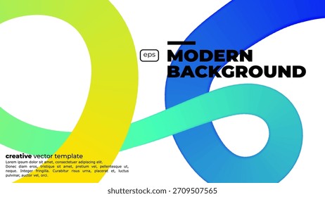 Fundo abstrato com curvas de gradiente colorido. Conjunto de Formas de Redemoinho de Gradiente de Cor Abstrata. Gráfico vetorial com linhas onduladas em cores de arco-íris. Padrão De Onda Fluida Colorida. Elementos de design apertados
