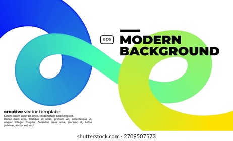 Fundo abstrato com curvas de gradiente colorido. Conjunto de Formas de Redemoinho de Gradiente de Cor Abstrata. Gráfico vetorial com linhas onduladas em cores de arco-íris. Padrão De Onda Fluida Colorida. Elementos de design apertados
