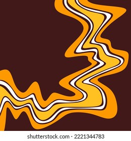 Abstract background with colorful and gradient cute wavy line pattern
