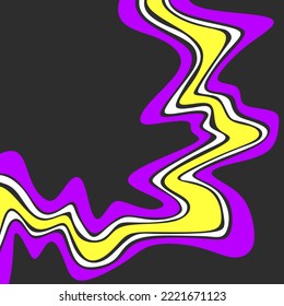 Abstract background with colorful and gradient cute wavy line pattern