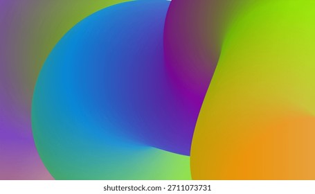 Fondo Abstractas con Formas de degradado de colores y transición de color suave