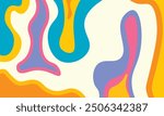 Abstract​ art​ print.Closeup​ abstract background with colorful gradient. Vibrant graphic wallpaper with stripes design. Fluid illustration of modern movement. Grioovy psychedelic wave background