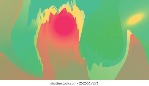 abstract background with colorful gradient waves