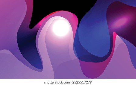  abstract background with colorful gradient waves