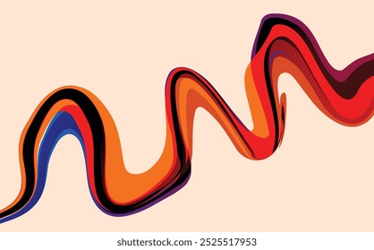  abstract background with colorful gradient waves