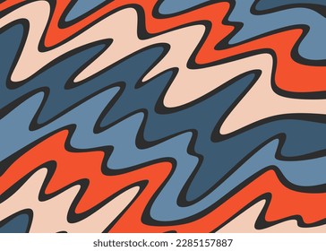 Fondo abstracto con un patrón de líneas onduladas de gradiente colorido