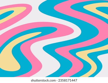 Abstract background with colorful and gradient wavy lines pattern