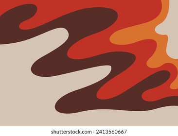 Fondo abstracto con un patrón de líneas onduladas de color y gradiente	
