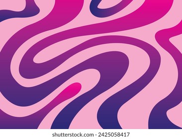 Abstract background with colorful and gradient wavy lines pattern	
