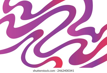 Abstract background with colorful and gradient wavy lines pattern