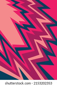 Abstract background with colorful and gradient zigzag pattern