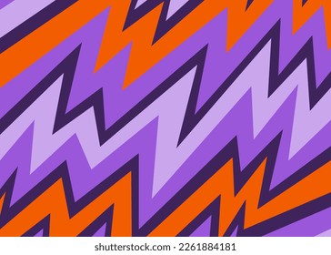 Fondo abstracto con un patrón de línea de zigzag de gradiente colorido