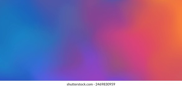 Abstract background, colorful gradients, blurred pattern. Smooth color transitions of rainbow backgrounds or walls, shades of blue, cyan, purple, pink and orange.