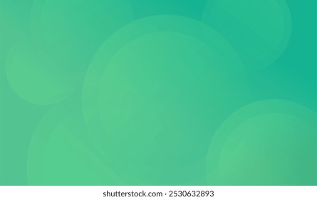 Abstract background, colorful. Green gradient, circle effect style.