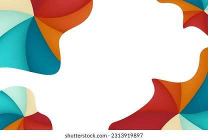 abstract background colorful green yellow orange red for summer vacation birthday design. Minimalistic design, creative concept, modern diagonal abstract background Geometric element. 