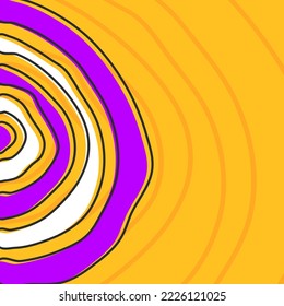 Abstract background with colorful half circle pattern and with some copy space area