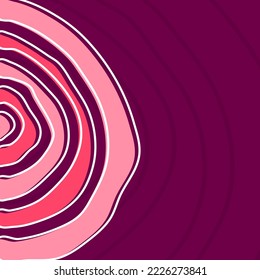 Abstract background with colorful half circle pattern and with some copy space area