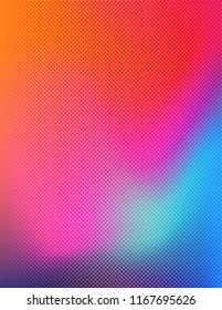 Abstract background colorful halftone gradient vector