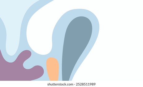 ABSTRACT BACKGROUND COLORFUL WITH HAND DRAWN SHAPES FLAT DESIGN VECTOR TEMPLATE FOR WALLPAPER, COVER DESIGN, HOMEPAGE DESIGN