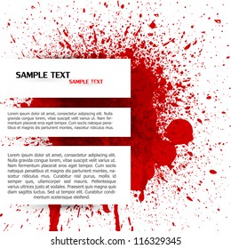 Abstract background with colorful ink splashes