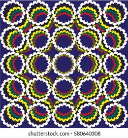 Abstract background with colorful irregular geometric shapes