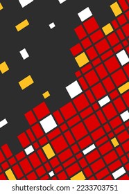 Abstract background with colorful irregular square pattern. Abstracts pixelate background