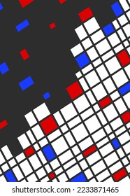 Abstract background with colorful irregular square pattern. Abstracts pixelate background