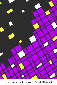 Fondo abstracto con colorido patrón cuadrado irregular. Resumen del fondo del pixelado