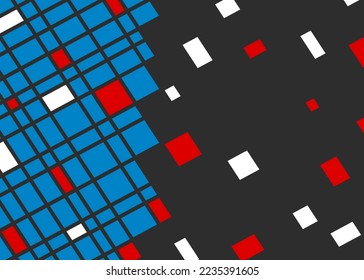 Fondo abstracto con colorido patrón cuadrado irregular. Resumen del fondo del pixelado