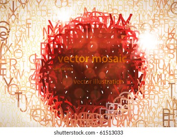 Abstrakter Hintergrund mit bunten Buchstaben